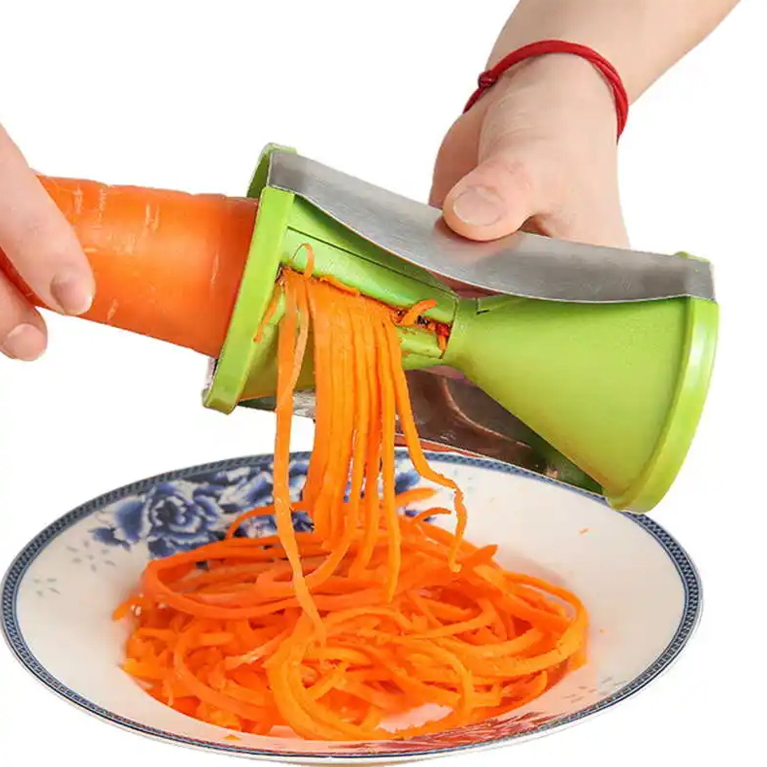 1853 Portable Spiralizer Vegetable Slicer Handheld Spiralizer Peeler Stainless Steel Spiral Slicer For Salad Vegetables Fruit Slicer 1853 Portable Spiralizer Vegetable Slicer Handheld Spiralizer Peeler Stainless Steel Spiral Slicer For Salad Vegetables Fruit Slicer